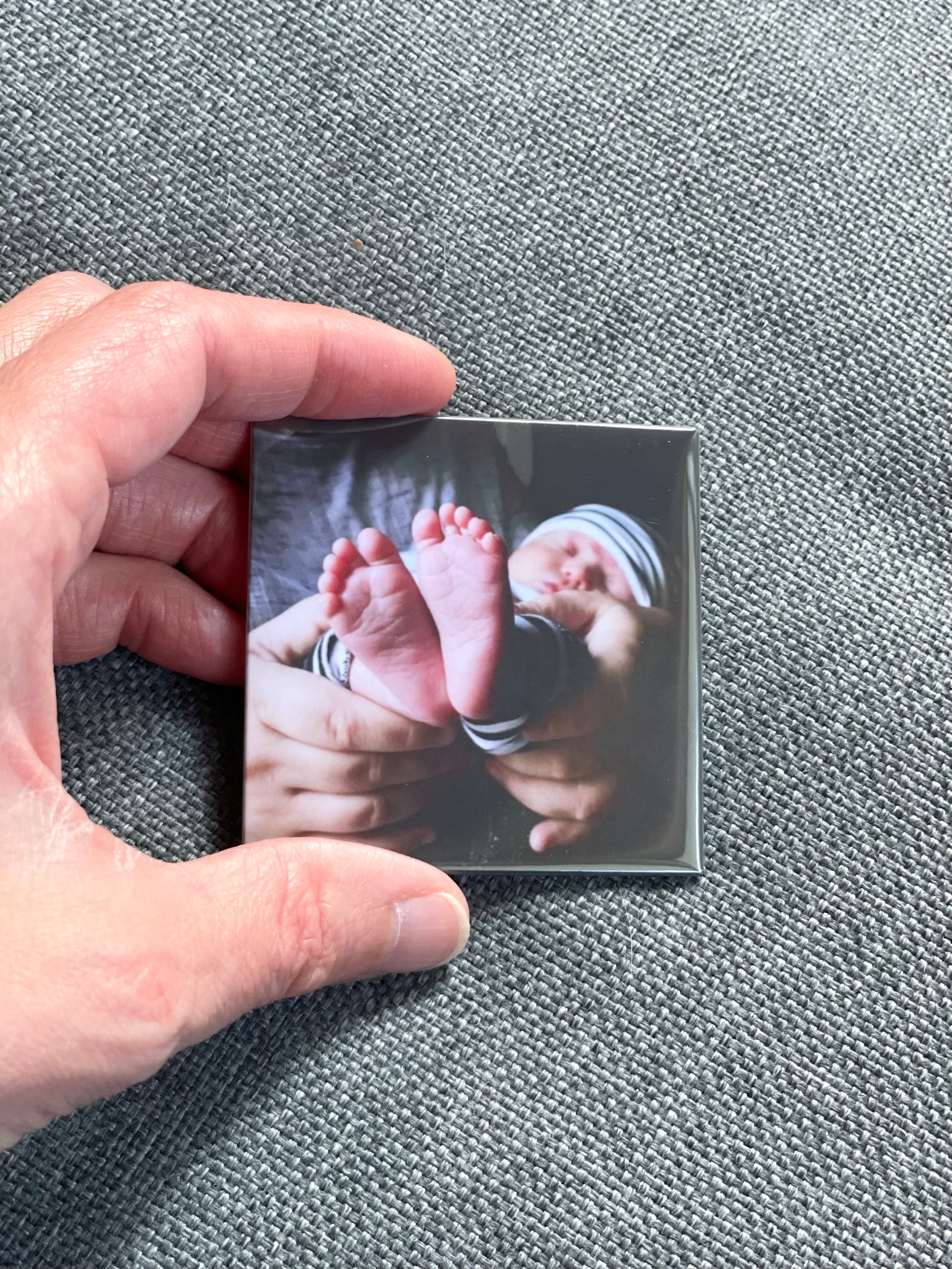 Set of 6 - 2.5”x2.5” Custom Photo Magnets